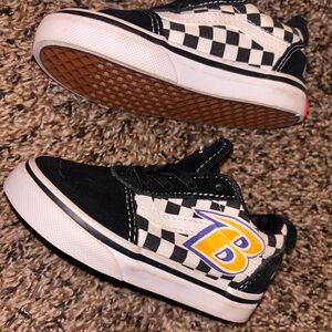 Vans Black and White Sneakers Baltimore ravens kids
